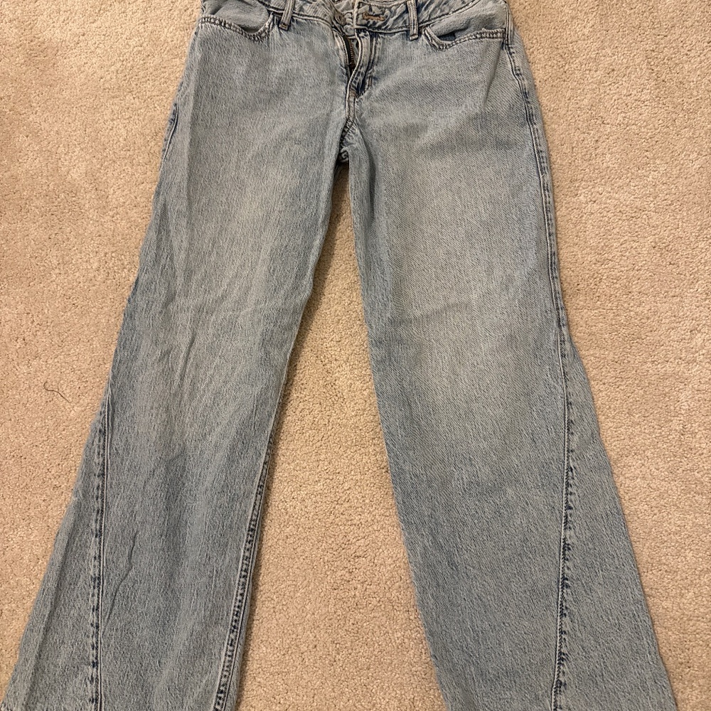 Girls Abercrombie low rise baggy jean